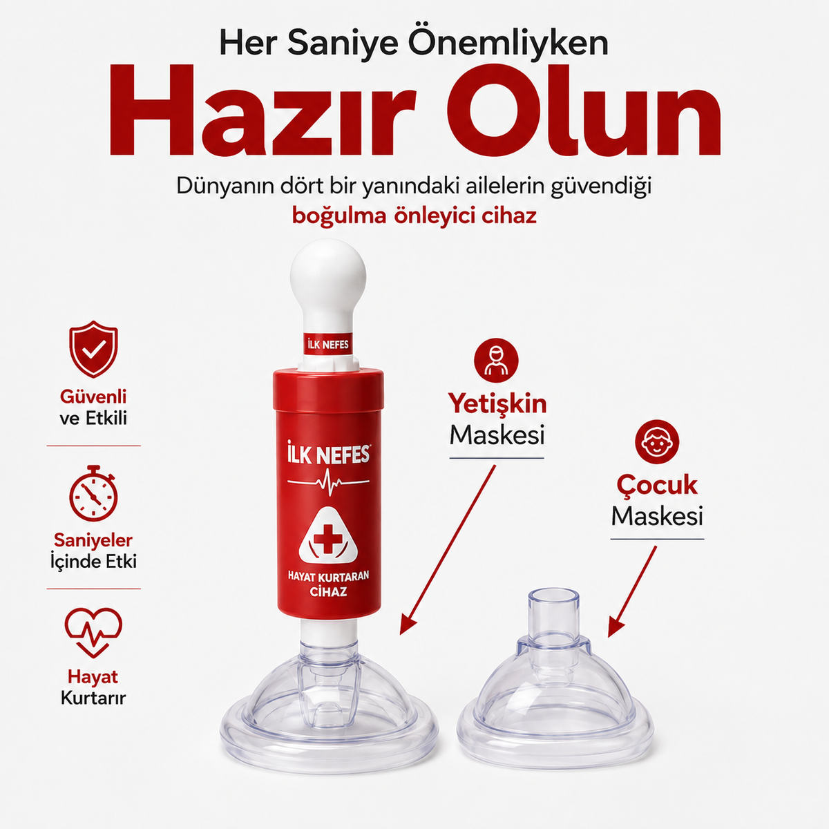 İlk Nefes® Boğulma Önleyici Kurtarma Cihazı